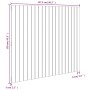 Cabecero de cama pared madera maciza pino negro 127,5x3x110 cm de vidaXL, Cabeceros y pies de cama - Ref: Foro24-824942, Prec...