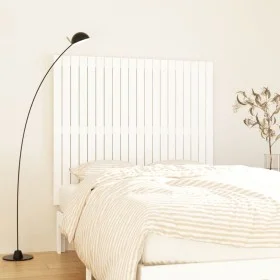 Solid white pine wood wall bed headboard 127.5x3x110 cm by vidaXL, Headboards and footboards - Ref: Foro24-824939, Price: 89,...