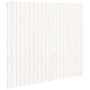 Cabecero de cama pared madera maciza pino blanco 127,5x3x110 cm de vidaXL, Cabeceros y pies de cama - Ref: Foro24-824939, Pre...