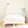 Cabecero de cama pared madera maciza pino blanco 127,5x3x110 cm de vidaXL, Cabeceros y pies de cama - Ref: Foro24-824939, Pre...