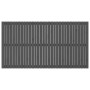 Cabecero de cama de pared madera maciza pino gris 204x3x110 cm de vidaXL, Cabeceros y pies de cama - Ref: Foro24-824930, Prec...