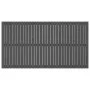 Cabecero de cama de pared madera maciza pino gris 204x3x110 cm de vidaXL, Cabeceros y pies de cama - Ref: Foro24-824930, Prec...