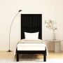 Cabecero de cama pared madera maciza pino negro 82,5x3x110 cm de vidaXL, Cabeceros y pies de cama - Ref: Foro24-824957, Preci...
