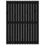 Cabecero de cama pared madera maciza pino negro 82,5x3x110 cm de vidaXL, Cabeceros y pies de cama - Ref: Foro24-824957, Preci...