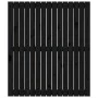 Cabecero de cama pared madera maciza pino negro 95,5x3x110 cm de vidaXL, Cabeceros y pies de cama - Ref: Foro24-824937, Preci...