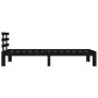 Estructura de cama madera maciza negro 90x200 cm de vidaXL, Camas y somieres - Ref: Foro24-814743, Precio: 94,54 €, Descuento: %