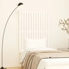 Solid white pine wood wall bed headboard 82.5x3x110 cm by vidaXL, Headboards and footboards - Ref: Foro24-824954, Price: 49,7...