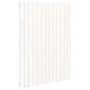 Solid white pine wood wall bed headboard 82.5x3x110 cm by vidaXL, Headboards and footboards - Ref: Foro24-824954, Price: 49,7...