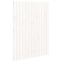Cabecero de cama pared madera maciza pino blanco 82,5x3x110 cm de vidaXL, Cabeceros y pies de cama - Ref: Foro24-824954, Prec...