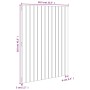 Cabecero de cama pared madera maciza pino blanco 82,5x3x110 cm de vidaXL, Cabeceros y pies de cama - Ref: Foro24-824954, Prec...