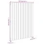 Solid white pine wood wall bed headboard 82.5x3x110 cm by vidaXL, Headboards and footboards - Ref: Foro24-824954, Price: 49,7...