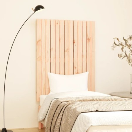 Cabecero de cama de pared madera maciza de pino 82,5x3x110 cm de vidaXL, Cabeceros y pies de cama - Ref: Foro24-824953, Preci...