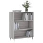 Estantería madera de ingeniería gris Sonoma 69,5x32,5x90 cm en Librerías y estanterías | Comprar online en Foru.es