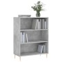 Estantería madera de ingeniería gris hormigón 69,5x32,5x90 cm en Librerías y estanterías | Comprar online en Foru.es