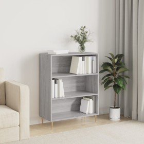 Estantería madera de ingeniería gris Sonoma 69,5x32,5x90 cm en Librerías y estanterías | Comprar online en Foru.es
