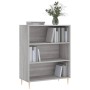 Estantería madera de ingeniería gris Sonoma 69,5x32,5x90 cm en Librerías y estanterías | Comprar online en Foru.es