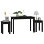 Mesas apilables 3 piezas madera maciza de pino negro de vidaXL, Mesas auxiliares - Ref: Foro24-824982, Precio: 57,41 €, Descu...