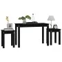 Mesas apilables 3 piezas madera maciza de pino negro de vidaXL, Mesas auxiliares - Ref: Foro24-824982, Precio: 57,41 €, Descu...