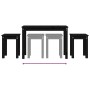 Mesas apilables 3 piezas madera maciza de pino negro de vidaXL, Mesas auxiliares - Ref: Foro24-824982, Precio: 57,41 €, Descu...