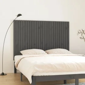 Gray pine solid wood wall bed headboard 166x3x110 cm by vidaXL, Headboards and footboards - Ref: Foro24-824960, Price: 125,51...