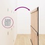 Cabecero de cama de pared madera maciza pino gris 166x3x110 cm de vidaXL, Cabeceros y pies de cama - Ref: Foro24-824960, Prec...