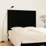 Solid black pine wood wall bed headboard 146.5x3x110 cm by vidaXL, Headboards and footboards - Ref: Foro24-824947, Price: 98,...