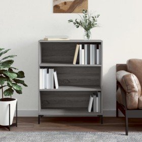 Estantería madera de ingeniería gris Sonoma 69,5x32,5x90 cm en Librerías y estanterías | Comprar online en Foru.es
