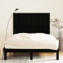Cabecero de cama pared madera maciza pino negro 146,5x3x110 cm de vidaXL, Cabeceros y pies de cama - Ref: Foro24-824947, Prec...
