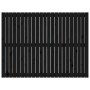 Cabecero de cama pared madera maciza pino negro 146,5x3x110 cm de vidaXL, Cabeceros y pies de cama - Ref: Foro24-824947, Prec...