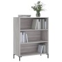 Estantería madera de ingeniería gris Sonoma 69,5x32,5x90 cm en Librerías y estanterías | Comprar online en Foru.es