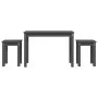 Stackable tables 3 pieces solid gray pine wood by vidaXL, Side tables - Ref: Foro24-824980, Price: 57,41 €, Discount: %