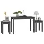 Mesas apilables 3 piezas madera maciza de pino gris de vidaXL, Mesas auxiliares - Ref: Foro24-824980, Precio: 57,41 €, Descue...