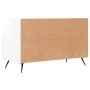 Mueble de TV madera contrachapada blanco brillo 80x36x50 cm en Muebles TV | Comprar online en Foru.es