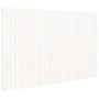 Cabecero de cama de pared madera maciza pino blanco 185x3x110cm de vidaXL, Cabeceros y pies de cama - Ref: Foro24-824964, Pre...