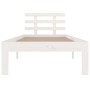 Estructura de cama madera maciza blanca 100x200 cm de vidaXL, Camas y somieres - Ref: Foro24-814745, Precio: 107,07 €, Descue...