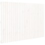 Cabecero de cama pared madera maciza pino blanco 159,5x3x110 cm de vidaXL, Cabeceros y pies de cama - Ref: Foro24-824949, Pre...