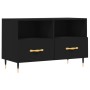 Mueble para TV madera contrachapada negro 80x36x50 cm en Muebles TV | Comprar online en Foru.es