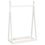 Perchero de madera maciza de pino blanco 100x45x150 cm de vidaXL, Percheros para sombreros y abrigos - Ref: Foro24-824984, Pr...
