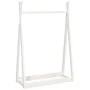 Perchero de madera maciza de pino blanco 100x45x150 cm de vidaXL, Percheros para sombreros y abrigos - Ref: Foro24-824984, Pr...