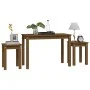 Mesas apilables 3 piezas madera maciza de pino marrón miel de vidaXL, Mesas auxiliares - Ref: Foro24-824981, Precio: 57,41 €,...