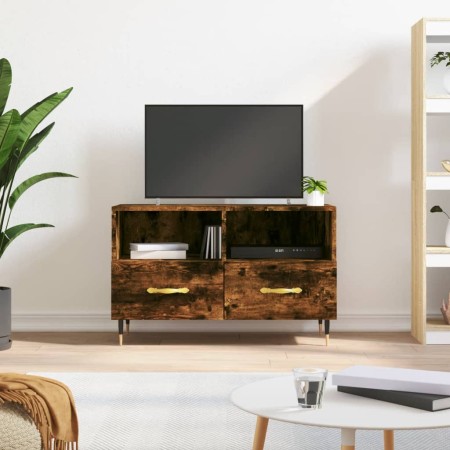Mueble para TV madera contrachapada roble ahumado 80x36x50 cm en Muebles TV | Comprar online en Foru.es