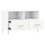 Mueble para TV madera contrachapada blanco 80x36x50 cm en Muebles TV | Comprar online en Foru.es