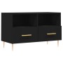 Mueble para TV madera contrachapada negro 80x36x50 cm en Muebles TV | Comprar online en Foru.es