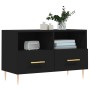 Mueble para TV madera contrachapada negro 80x36x50 cm en Muebles TV | Comprar online en Foru.es
