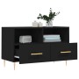 Mueble para TV madera contrachapada negro 80x36x50 cm en Muebles TV | Comprar online en Foru.es