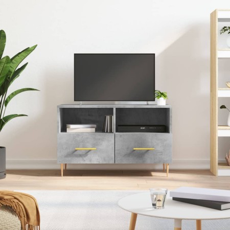 Mueble para TV madera contrachapada gris hormigón 80x36x50 cm en Muebles TV | Comprar online en Foru.es