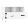 Mueble para TV madera contrachapada blanco 80x36x50 cm en Muebles TV | Comprar online en Foru.es