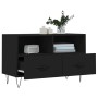 Mueble para TV madera contrachapada negro 80x36x50 cm en Muebles TV | Comprar online en Foru.es