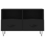 Mueble para TV madera contrachapada negro 80x36x50 cm en Muebles TV | Comprar online en Foru.es
