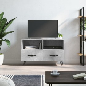 Mueble para TV madera contrachapada gris hormigón 80x36x50 cm en Muebles TV | Comprar online en Foru.es